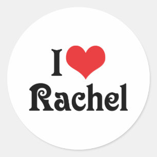 I Love Rachel Classic Round Sticker