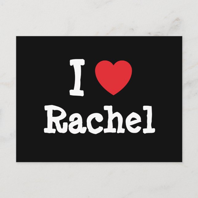 I love Rachel heart T-Shirt Postcard (Front)