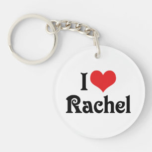 I Love Rachel Key Ring