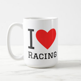 I love racing coffee mug