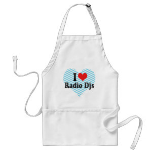 I Love Radio Djs Standard Apron