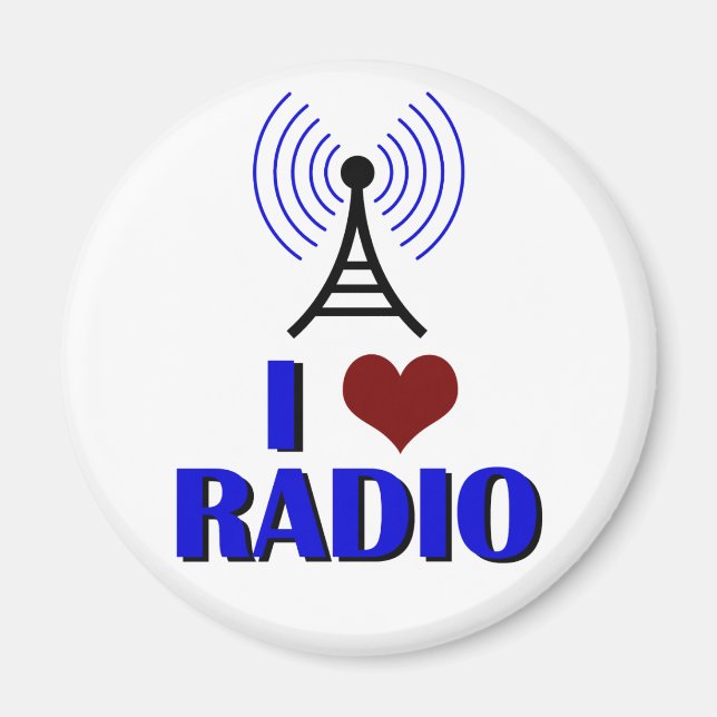 I Love Radio Magnet (Front)
