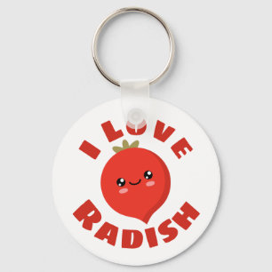 I love Radish Key Ring