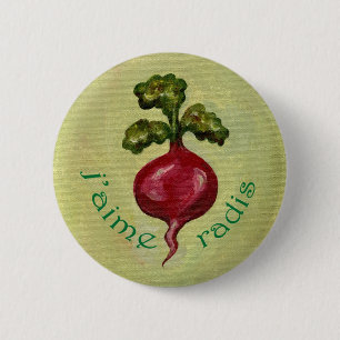 I Love Radishes button