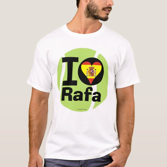 I Love Rafa Tennis Ball T-Shirt (Front)