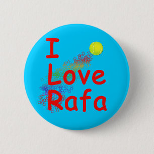 I Love Rafa Tennis Design 6 Cm Round Badge