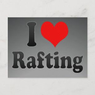 I love Rafting Postcard