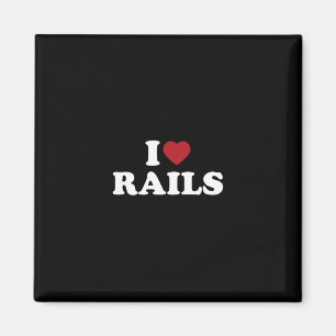 I Love Rails Skate Parks Skateboarding Skater Magnet