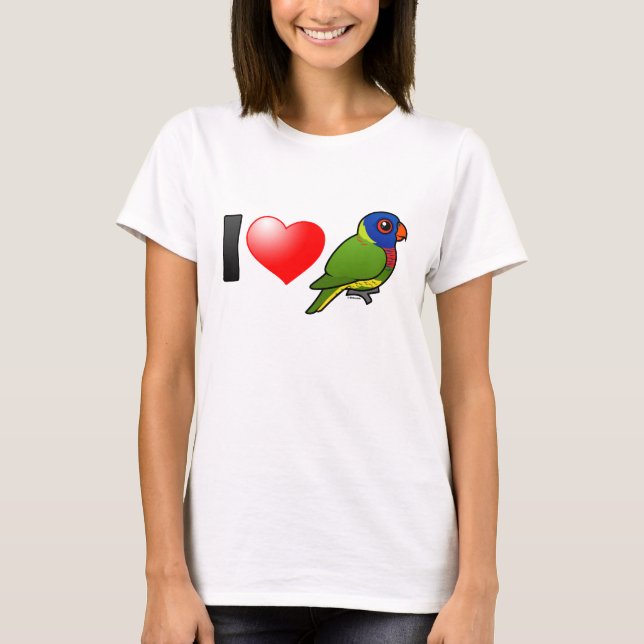 I Love Rainbow Lorikeets T-Shirt (Front)