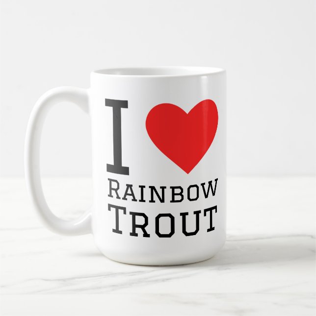 I love rainbow trout coffee mug (Left)
