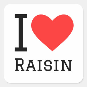 I love raisin square sticker