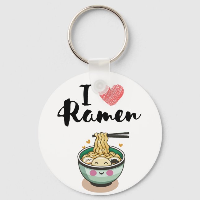 I love ramen key ring (Front)