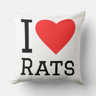 I love rats cushion