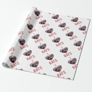 I Love Rats! Wrapping Paper