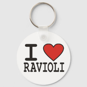 I Love Ravioli Key Ring