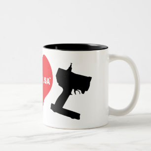 I Love RC Two-Tone Coffee Mug