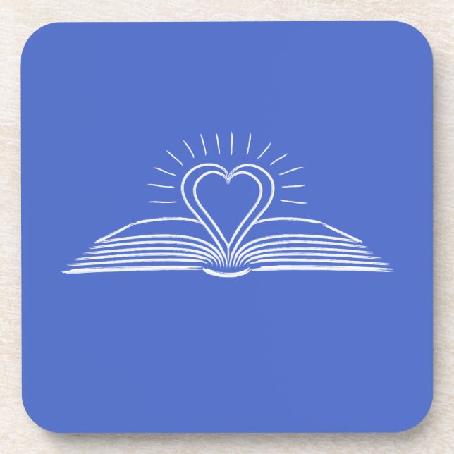 I love reading books for book lover coaster (Front)