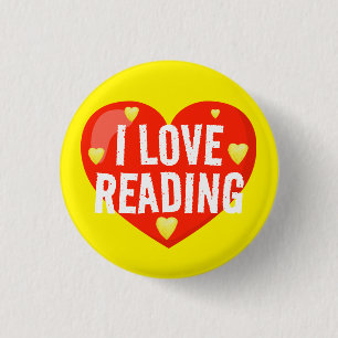 I Love Reading Classroom Reading Reward 3 Cm Round Badge