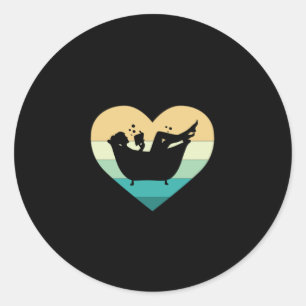 I Love Reading In The Bathtub Classic Round Sticker