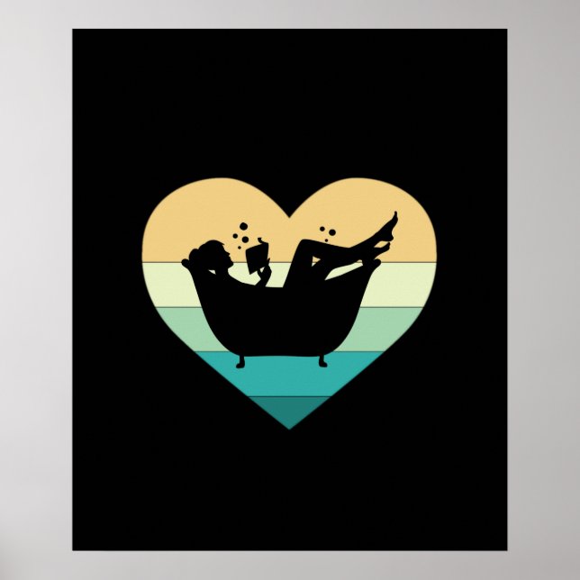 I Love Reading In The Bathtub Poster (Front)