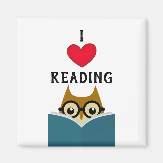 I love reading magnet (Front)