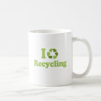 I LOVE RECYCLING COFFEE MUG