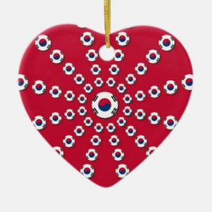 I love Red Ceramic Ornament