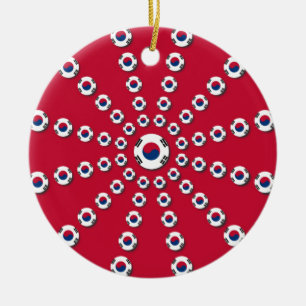 I love Red Ceramic Tree Decoration