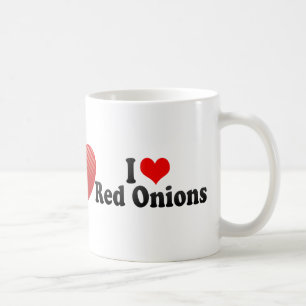 I Love Red Onions Coffee Mug
