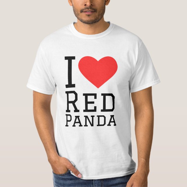 I love red panda T-Shirt (Front)