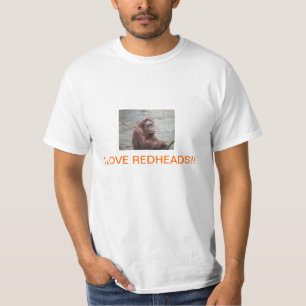 I LOVE REDHEADS T SHIRT