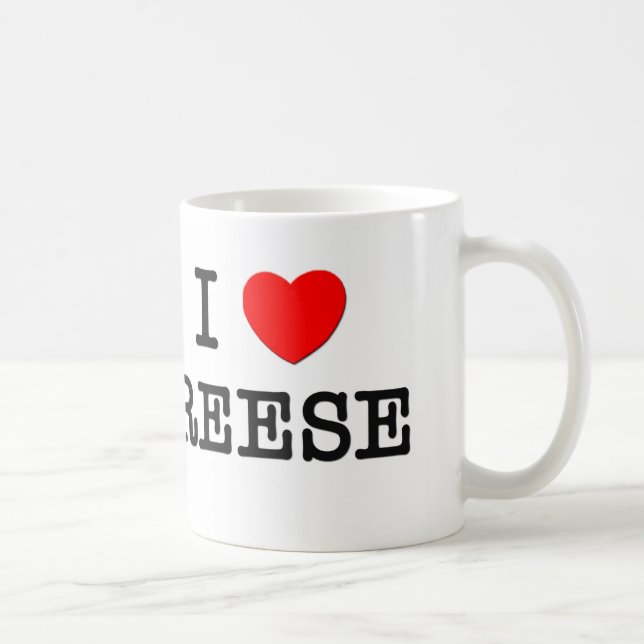 I Love Reese Coffee Mug (Right)