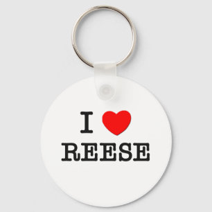 I Love Reese Key Ring