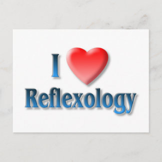 I Love Reflexology Postcard