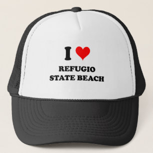 I Love Refugio State Beach California Trucker Hat