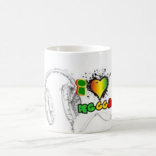 i love reggae coffee mug