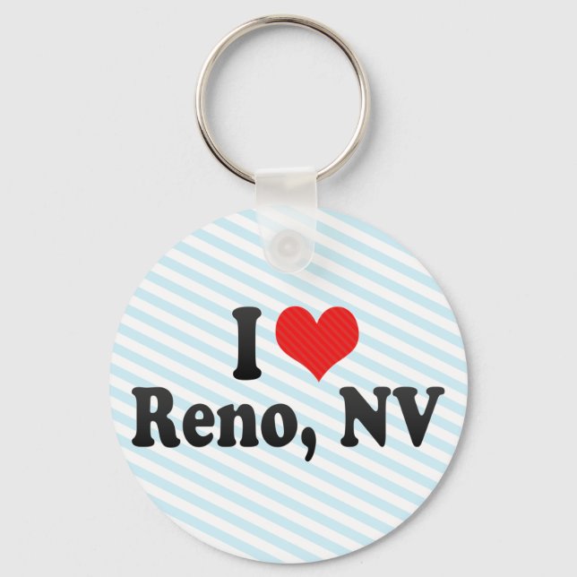 I Love Reno, NV Key Ring (Front)