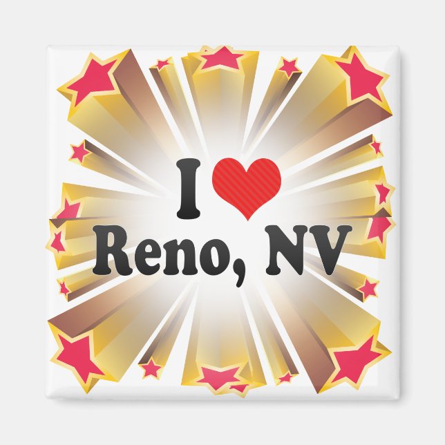 I Love Reno, NV Magnet (Front)