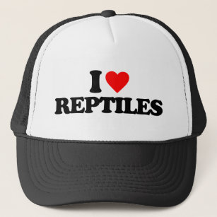 I LOVE REPTILES TRUCKER HAT