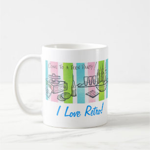 I Love Retro Teen Invite Coffee Mug