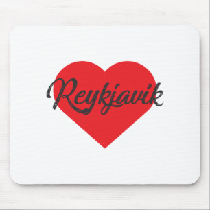 I Love Reykjavik - Iceland Mouse Pad