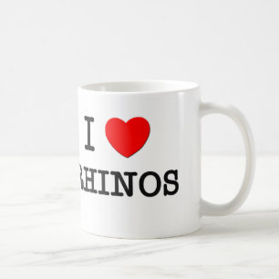 I Love RHINOS Coffee Mug