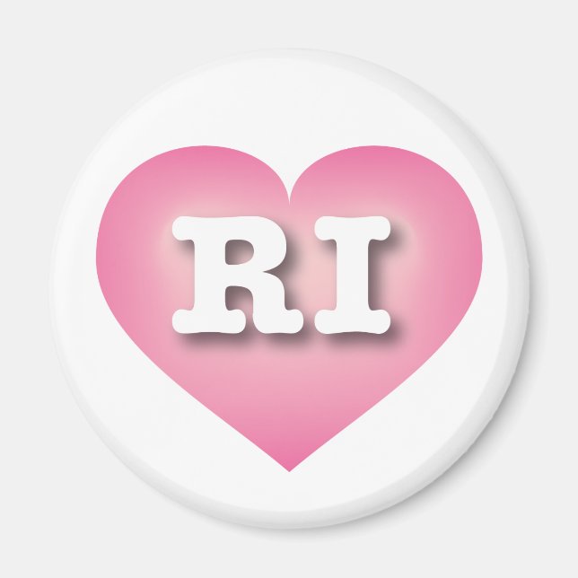 I love Rhode Island - RI pink heart Magnet (Front)