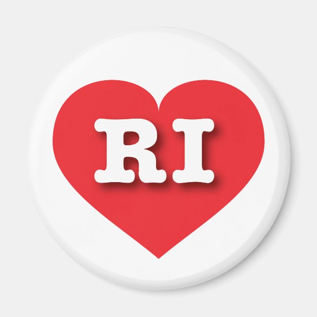 I love Rhode Island - RI red heart Magnet (Front)