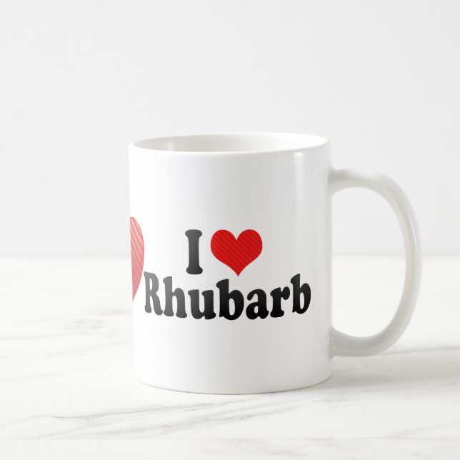 I Love Rhubarb Coffee Mug (Right)