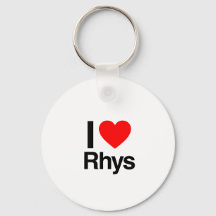i love rhys key ring