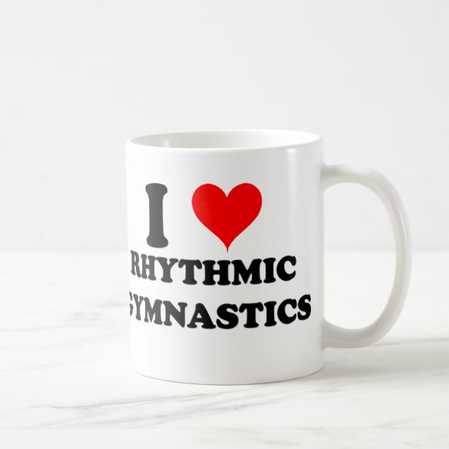 I Love Rhythmic Gymnastics Coffee Mug (Right)