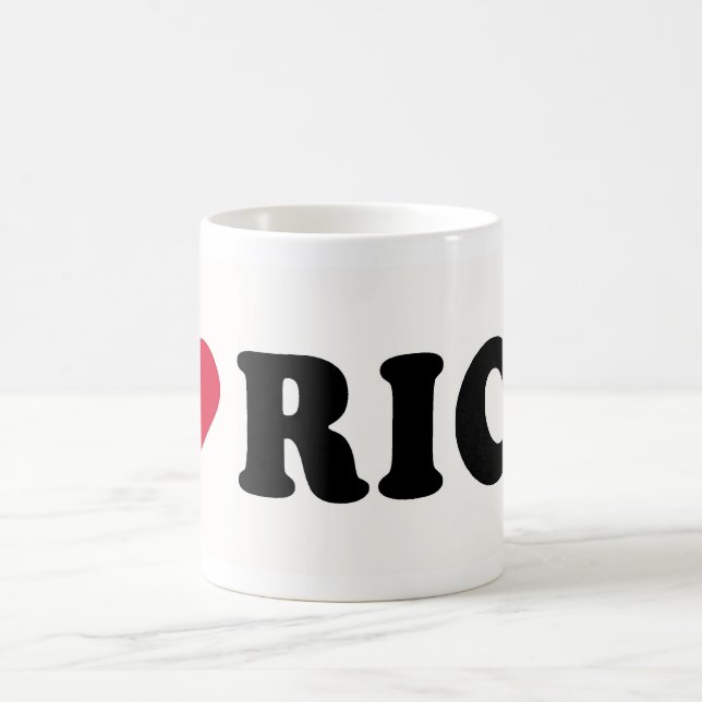 I LOVE RICH COFFEE MUG (Center)