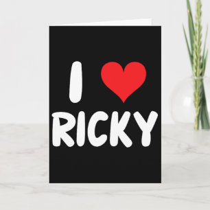 I Love Ricky - Heart - Name Card