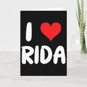 I Love Rida - Heart Card